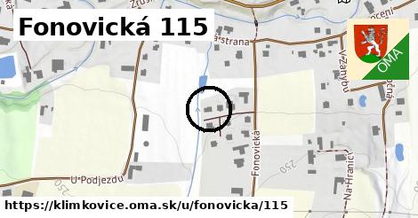 Fonovická 115, Klimkovice