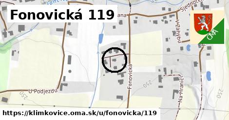 Fonovická 119, Klimkovice