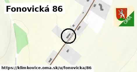 Fonovická 86, Klimkovice
