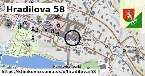 Hradilova 58, Klimkovice