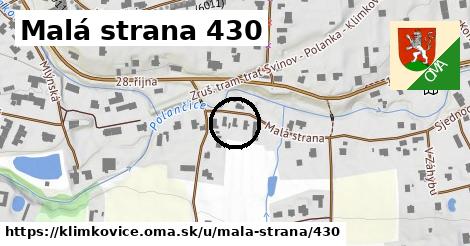 Malá strana 430, Klimkovice