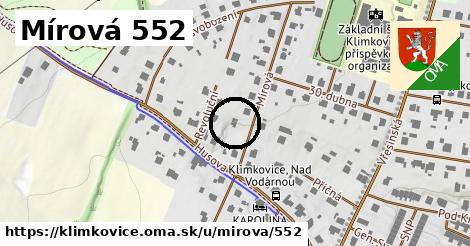 Mírová 552, Klimkovice