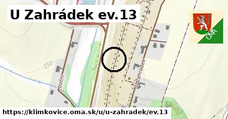 U Zahrádek ev.13, Klimkovice