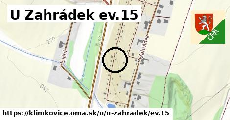 U Zahrádek ev.15, Klimkovice