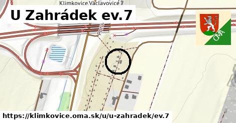 U Zahrádek ev.7, Klimkovice