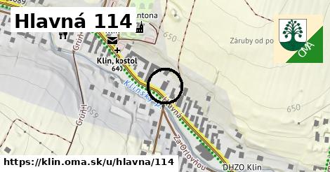 Hlavná 114, Klin