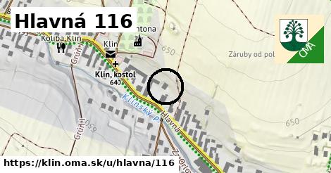 Hlavná 116, Klin