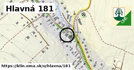 Hlavná 181, Klin