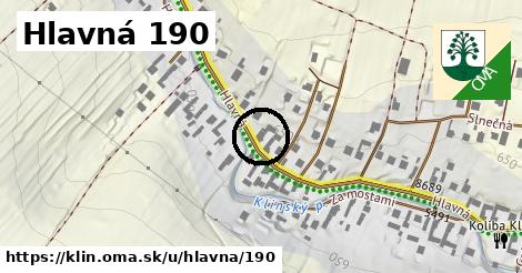 Hlavná 190, Klin