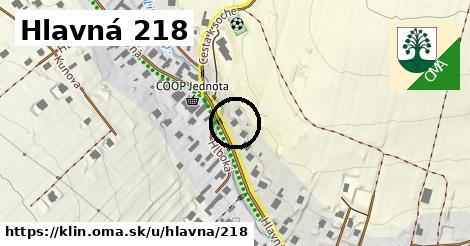 Hlavná 218, Klin