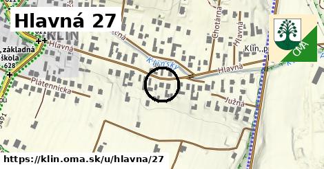 Hlavná 27, Klin