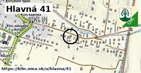 Hlavná 41, Klin