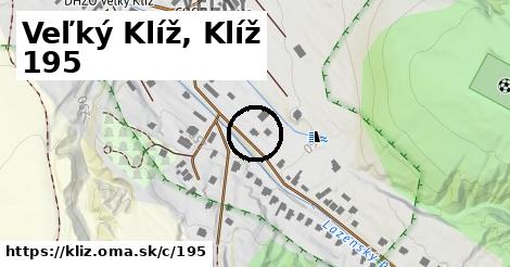 Veľký Klíž, Klíž <span class="supisne">195</span>
