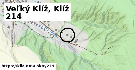 Veľký Klíž, Klíž <span class="supisne">214</span>