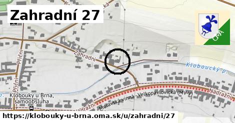 Zahradní 27, Klobouky u Brna