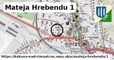 Mateja Hrebendu 1, Kokava nad Rimavicou