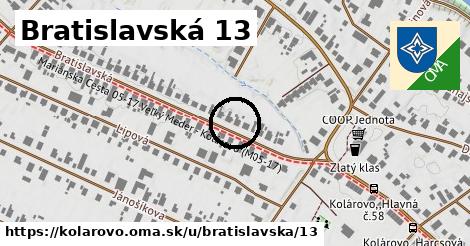 Bratislavská 13, Kolárovo