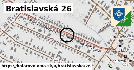 Bratislavská 26, Kolárovo