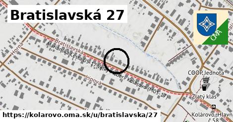 Bratislavská 27, Kolárovo