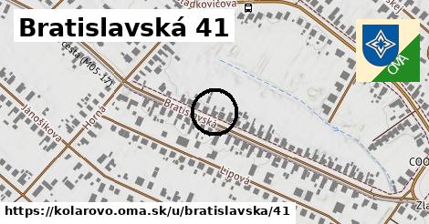 Bratislavská 41, Kolárovo