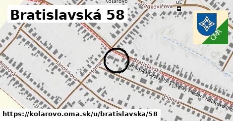 Bratislavská 58, Kolárovo