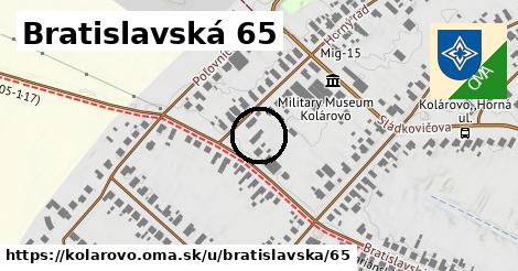 Bratislavská 65, Kolárovo