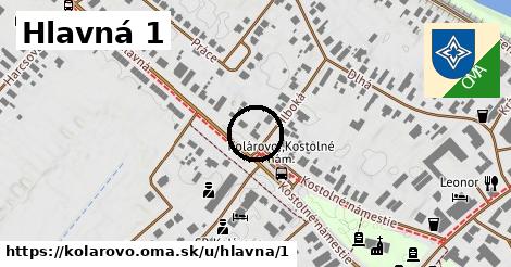 Hlavná 1, Kolárovo