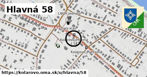 Hlavná 58, Kolárovo