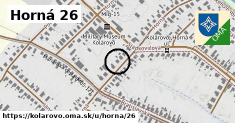 Horná 26, Kolárovo