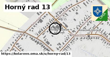 Horný rad 13, Kolárovo