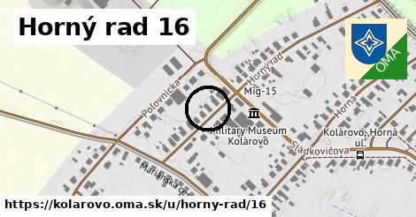 Horný rad 16, Kolárovo