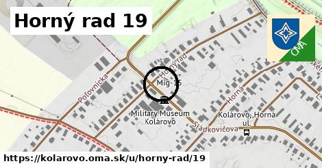 Horný rad 19, Kolárovo