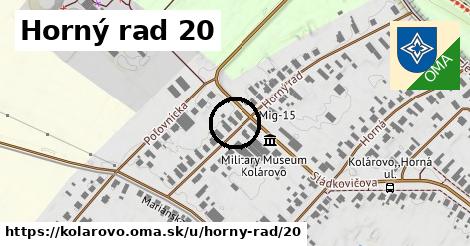 Horný rad 20, Kolárovo
