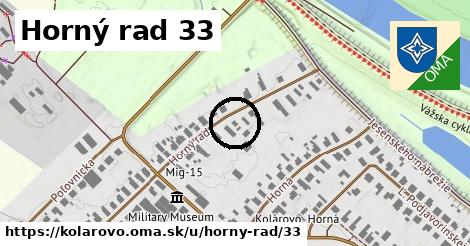 Horný rad 33, Kolárovo