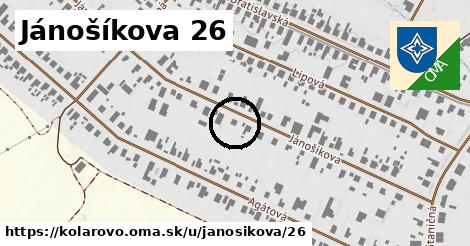 Jánošíkova 26, Kolárovo