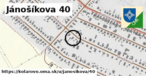 Jánošíkova 40, Kolárovo