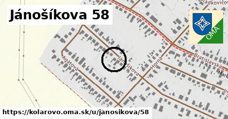 Jánošíkova 58, Kolárovo