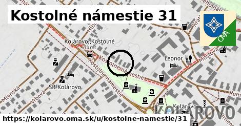 Kostolné námestie 31, Kolárovo