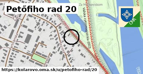 Petőfiho rad 20, Kolárovo