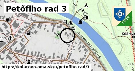 Petőfiho rad 3, Kolárovo