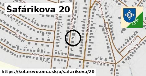 Šafárikova 20, Kolárovo