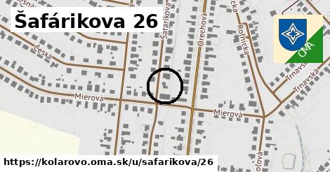 Šafárikova 26, Kolárovo