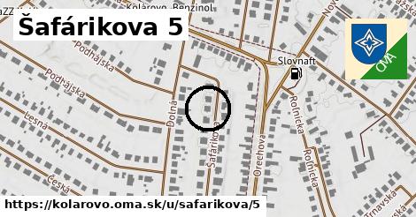 Šafárikova 5, Kolárovo