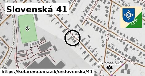 Slovenská 41, Kolárovo