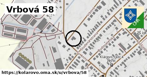 Vrbová 58, Kolárovo