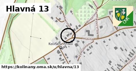 Hlavná 13, Kolíňany