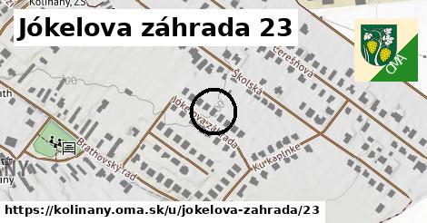 Jókelova záhrada 23, Kolíňany