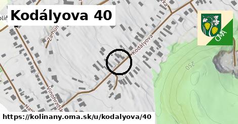 Kodályova 40, Kolíňany