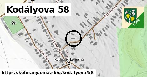 Kodályova 58, Kolíňany