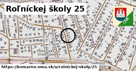 Roľníckej školy 25, Komárno